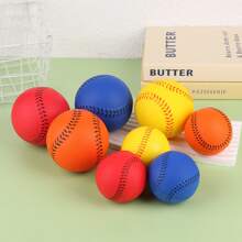 High-Quality Handmade Baseball, PVC Shell Rubber Lining Soft Baseball Softball Safety Training Practice Bat