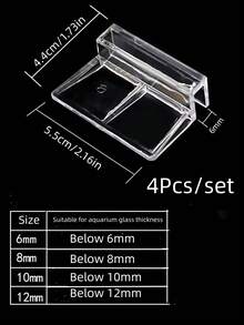 Acrylic Aquarium Lid, Splashguard, Divider Plate For Fish Tank Top And Bottom, Transparent Acrylic Support Bracket For Aquarium Cover, Effectively Prevent Fish From Jumping Out - Multicolor - View 5