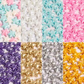 Décorations en forme d'étoile pour gâteaux, pour desserts, crèmes glacées, sucettes, beignets, cookies, chocolat, petits gâteaux, macarons | Fournitures de fête DIY pour les anniversaires, mariages, Noël, la Saint-Valentin, la Fête des Mères