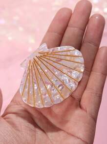 1pc Korean Style Acetate Cute Mini Shell Hair Claw Clip, Bite Bangs/Short Hair Clip, Sweet Hair Accessories Hair Clips Hair Jaw Clip Hair Clamps Hair Clutch Hair Catcher Clip