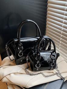 New Studded Sweet Cute Girl Power Wings Design Niche Handbag, Shoulder Bag, And Crossbody Bag