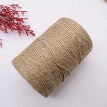 100M/3937 Zoll 2mm Vintage Juteband, Juteleine, Schleifenband, DIY Handwerk, dünner und dicker Jutekordel für Hochzeitsgeschenkverpackung und Party Heim Deko Accessoire
