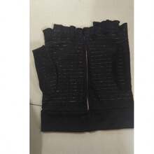 男女款铜质压缩无指手套，按摩手套，适合骑行、自行车、驾驶、锻炼、训练、健身和户外活动