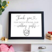 1 tấm thiệp cảm ơn đám cưới vui nhộn, "Cảm ơn vì đã chiêu đãi khách dự tiệc cưới của chúng tôi", thiệp cưới chất lượng tuyệt vời có thiết kế âm nhạc, thích hợp làm thiệp cưới cho chủ tiệc tại đám cưới của bạn, thiệp cưới - B - Xem 10