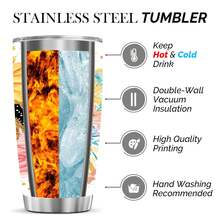 Vaso de viaje de 20oz con tapa, diseño de acuarela con flores de girasol, ideal para regalos de Pascua, Día de la Madre y cumpleaños - 20 onzas - Ver 6