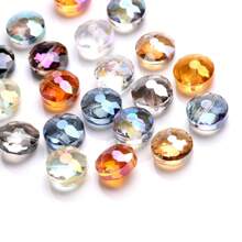 10pcs 14mm Bird Nest/ 13*18mm Grid Water Drop Hole Cut Glass Beads, DIY Craft Accessories For Jewelry Making, Cell Phone Chain, Keychain, Earrings, Necklaces, Shoes & Apparel Decoration