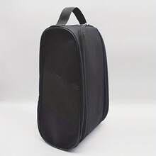 1 件便携式高尔夫球鞋收纳袋，带手柄 - 牛津布，网状侧袋，非常适合整理高尔夫配件