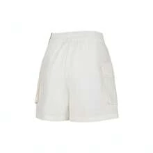 Nike 2025 女士 NSW Essential Woven 5 英寸工装短裤，商品编号 HM6983-133 - 白色 - 查看 2