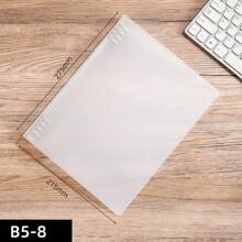 CENS Carpeta de anillas de plástico PP transparente y esmerilada en tamaños A4/B5/A5/A6/A7 - Colaboración de marca con fabricante original para archivar y organizar en oficina, hogar y escuela. Organizador de tarjetas y dinero, resistente para uso intensivo en negocios/oficina y escuela/estudiantes.