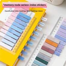1400/1000/200 Pieces, Sticky Labels, Page Number Markers, Sticky Notes, Colorful Translucent Writable Reusable Bookmark Labels, Beautiful Ribbon Index Labels, European And American Retro Color PET Transparent Sticky Notes Index Notes, Waterproof Self-Adhesive Translucent Notepad, Transparent Stickers For Book Annotations School Office,School Supplies,Back To School