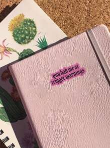 1/3pcs "You Had Me At Trigger Warnings" Humorous Stickers, Suitable For Laptop, Water Bottle, Journal, Guitars, Helmets, Office Supplies, School, Skateboards, Luggage, Water Bottle, And Other Other Fun Mental Health Decal