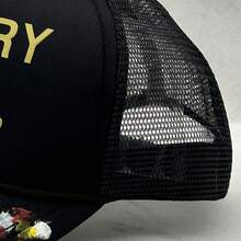 Letter Trucker Hats High Street Hip Hop Black Star Baseball Cap Casual Outdoor Mesh Adjustable Dad Hat For Men Women