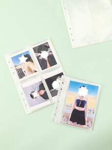 Photo Album With Large Capacity, Celebrity Photo Pages, 3-Inch Photo Album, Movie Ticket & Card Holder, Multi-Size Card Holder, Photo Album, Photo Card Collection Mini Grids Album, Photo Collection Book