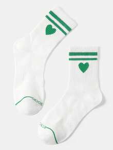 1 Pair Women/Men/Couple Spring/Summer Solid Color Mesh Mid-Calf Sports Socks, Soft, Comfortable, Moisture-Wicking, Breathable, Odor-Resistant, Suitable For Sports, Exercise, Travel, Office Use - Multicolor - View 3