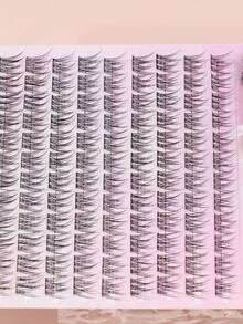 AYRMILLA 10 Rows False Eyelashes Natural Fish Tail Fairyultrafine Stem Feather Fan Fish Tail Grafting Eyelash Cross Wedding Party And Club Daily Work Meeting Natural False Eyelashes Are Comfortable To Wear Fairy Beginner Curling Planting False Eyelashes - C - 查看 5