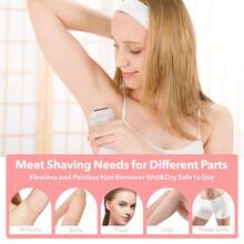 2025 New Electric Women's Shaver Charging Edition, Private Hair Removal, Full Body Hair Removal, Underarm Hair Removal, Rechargeable Shaver For Legs Hair Removal, Available In Pink And Purple Colors - Multicolor - View 4
