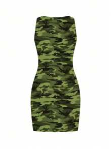 Vestiti estivi da donna, maglietta senza maniche tinta unita minimalista casual, gonna, estivo, aderente, canottiera, bodycon, vestito, outfit vacanze e spiaggia