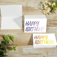 12pcs Colorful Happy Birthday Greeting Cards With Envelopes - Birthday Celebration Card For Family, Friends, Siblings - Perfect For Any Recipient's Birthday Party Invitation - Multicolor - View 5