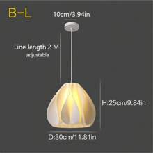 Leishizhiguan Lampadario moderno e minimalista a 3 dimensioni con stampe floreali, arredamento creativo per vetrina, adatto per soggiorno, camera da letto, sala da pranzo, bar