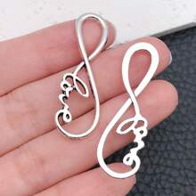 20pcs Infinity Symbol Connectors Charms Alloy Heart Infinity Love Connector Charms 10 Styles Style Pendants For DIY Bracelet Necklace Jewelry Making Supplies