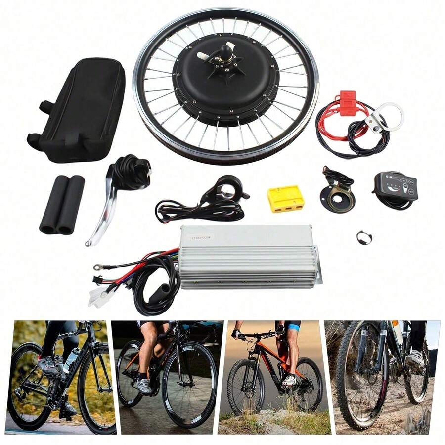 Futchoy Accesorios para bicicleta eléctrica - Rojo y negro - Ver 1