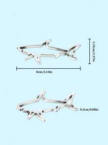 1pc Car Shape 3D Metal Sticker, Simple And Practical Multifunctional Shark Badge Sticker, Car/Motorcycle/Gas Cap Decoration Emblem, Suitable For All Vehicle Exterior