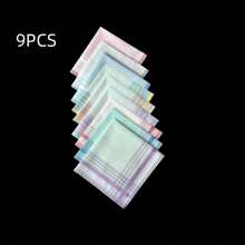 29CM/11.4-Inch Fabric Jacquard Mini Handkerchief Universal Fashionable And Exquisite Decoration 6PCS, Thin Version Back To School Dish Cloths Kitchen Towel