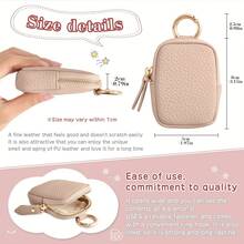 Cute Multi-Function Earphone, Coin And Key Pouch, Multi-Purpose Storage Bag With Zipper And Metal Hook For Car Keys, Jewelry, Earbuds, Convenient Packaging, Perfect Gift For Daily Commute, Celebrations, Keychain Bag, Bracelet Bag, Party Favors