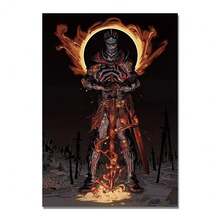 1pc/3PCS Wall Arts Posters Game Vintage Classic Game Dark Souls Posters And Prints Vinatge HD Decorative Canvas Painting Wall Art Pictures Living Room Home Decoration, Canvas Art, Frameless/ With A Frame ,Wall Art With Frame