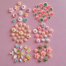 6pcs Flower Silicone Molds, Resin Casting Molds, Jewelry Casting Tools, Suitable For Spring, Valentine's Day, Father's Day, Mother's Day, Thanksgiving, Birthday Gift DIY Molds, Suitable For Earrings, Manicures, Bracelets, Necklaces, Rings And Other DIY Molds