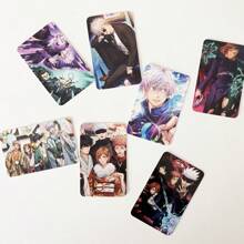Jujutsu Kaisen 10pcs Jujutsu Kaisen Transparent Cards, Mini Cards, Gojo Satoru Anime Merchandise, High Definition Self-Printed Transparent Cards, Card Gifts And Greeting Cards School Supplies,Back To School