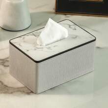 Tissue Box Cover, PU Leather Tissue Box Holder Rectangular Box Covers For Home/Office/Car Decoration, Tissue Box, Bedroom, Table, Paper Organizer, Tissue Box Cover Black, Napkin Holder Tissue, Paper Holder Storage, Towel Holders, Tissue Rolls,Tissue Box Holder,Napkin Holder,Festival Family Gathering,Kitchen Dining Table DecorFor Home Kitchen Bedroom Living Room Dining Room, Home Decoration Accessories, Decorative Box,Women Wedding Gift,Summer Travel Holiday Festival Must-Have