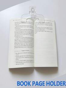 Transparent Book Clip, Page Fixator Bookmark, Reading Accessory, Convenient For Reading, Teaching And Fixing Manuscripts, Suitable For Teachers And Clerks Aged 18 And Above,Back To School,School Supplies