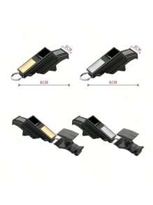 1pc Football /Referee Whistle, High Decibel Sports Whistle For Basketball Game, Outdoor Survival Plastic Whistle
