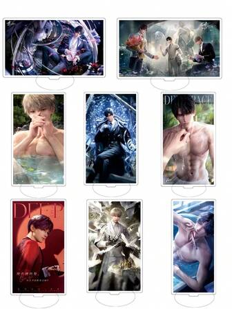 1 件动漫亚克力支架 - 动作人物展示、桌面和家居装饰、送给朋友的完美生日礼物、动漫人物、动作人物、汽车装饰、配饰、收藏模型、房间装饰、动漫动作人物、盒子装饰、桌面装饰和生日派对配件办公桌配件玩具趣味