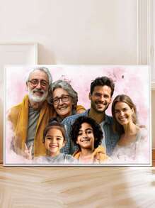 Catygift Cuadro personalizado con combinación de fotos - Captura el retrato de tus seres queridos a partir de fotos - Regalo único para la familia, para amigos, multifuncional, ornamental, reutilizable, exquisito, elegante, de alta calidad, colorido, moderno, personalizado, único, regalo ideal para él, regalo ideal para ella, novio, papá, novia, mamá, familia, amigos, sala de té, hogar, jardín, oficina, para aniversarios, para el Día de San Valentín, para el Día de la Madre, para cumpleaños, para el Día del Padre, para graduación, para bodas, para inauguración de vivienda, decoración del hogar