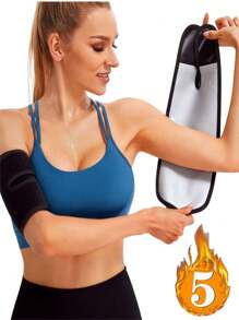 2pcs,Outdoor Sports Leg And Arm Protection Equipment, Suitable For Running, Hiking, Cycling, Mountaineering And Other Sports. Cross Border Hot Selling Men's And Women's Sauna Thigh Sweatband Leg Trainer Leg Protection Equipment, Arm Training Sweatband Arm Protection Equipment Gym Accessories