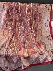 1 pezzo Sciarpa da donna vintage elegante in stile boho, scialle versatile adatto per abbigliamento quotidiano