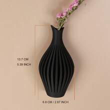 Wavy Vase Hanging Wall Vase, Suitable For Living Room, Office, Bedroom, Indoor Decoration, Ideal Gift, Plastic Material Home Decor Room Decor Flower Vase Glass Vase