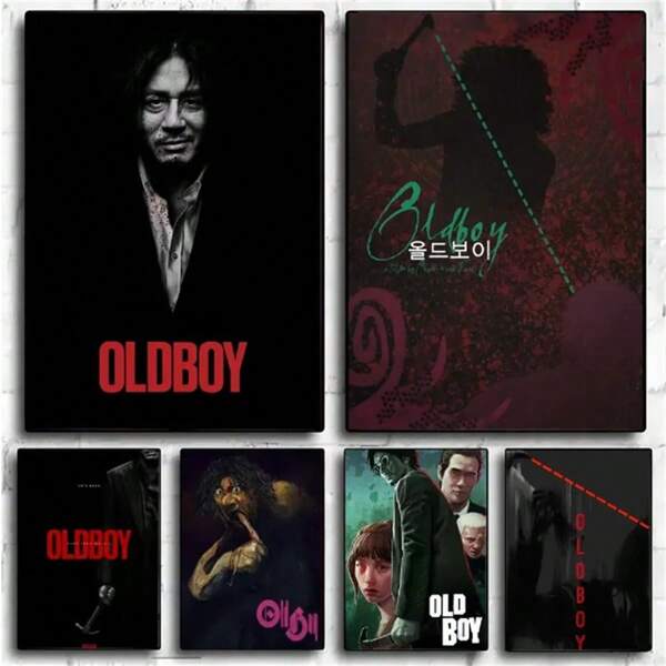 1 Pc Optional Frame Posters Wall Arts Pop Classic Movie Oldboy Poster Poster Club Bar Paper Vintage Poster Wall Art Painting Bedroom Study ,Wall Art With Frame