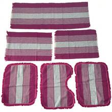 Bathroom Set + Kitchen Rug Runner Set 3 Pieces - 粉紅色 粉紅色 - 查看 1