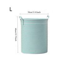 1pc Foldable Clothing Storage Bucket Dirty Clothes Hamper Moving Packaging Storage Bag Clothes Toys Storage Bin Thickened Non-Woven Fabric