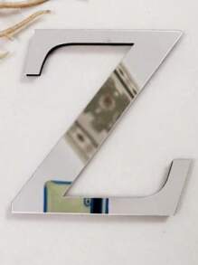 Pegatinas decorativas de pared de letras de espejo acrílico 3D gruesas, 10cm/15cm/20cm letras autoadhesivas extraíbles de espejo acrílico, resistentes al agua y a la corrosión