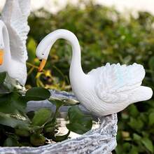 Swan-Inspired Resin Planter For Hydroponics - Artistic Outdoor Garden Decor, 1pc