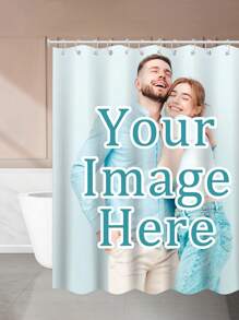 Personalized Image Shower Curtains, Custom Photo Bath Curtain, Customize Bathroom Curtain By Your Photos_text, Curtain For Bathroom Decor Fall Decor Bathroom Accessories Back To School