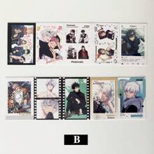 Jujutsu Kaisen 10pcs Jujutsu Kaisen Transparent Cards, Mini Cards, Gojo Satoru Anime Merchandise, High Definition Self-Printed Transparent Cards, Card Gifts And Greeting Cards School Supplies,Back To School