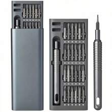 25-Piece Precision Screwdriver Set, Multi-Functional Repair Tool, Suitable For Disassembling Mobile Phones And Tablets, Made Of Durable Plastic, Non-Rechargeable - Includes Different Screwdriver Bits.