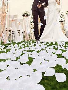 5000片冷凍玫瑰花瓣，浪漫婚禮求婚裝飾，花童餐桌中心裝飾，嬰兒洗禮派對，玫瑰，派對與節日裝飾，秋季，萬聖節裝飾，聖誕節裝飾，伴娘禮物，房間裝飾 - 白色 - 查看 6