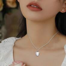 Heart Cremation Jewelry Urn Necklace For Ashes Stainless Steel Memorial Pendant -My Dad My Hero My Angel For Grandpa Grandma Dad Mom Uncle Aunt Brother Sister Daughter Son