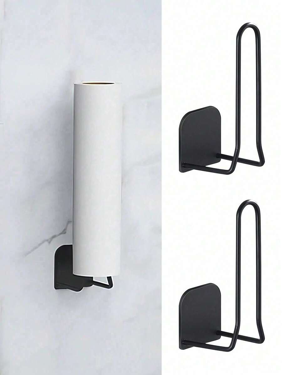 1 cái Giá treo khăn giấy gắn tường, giá đựng đồ dùng nhà tắm bằng thép không gỉ, giá đựng mút xốp gắn tường, giá đựng màng bọc thực phẩm, phụ kiện bồn rửa nhà bếp, dụng cụ nhà bếp, hộp đựng đồ, hộp sắp xếp, trang trí phòng, thích hợp cho nhà bếp, nhà hàng, tiệc tùng, cắm trại, tụ họp, quà tặng cho bạn bè, quà tặng gia đình